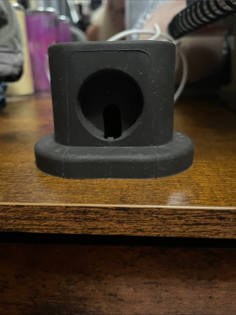 Universal Black Silicone watch - add charger -  Docking Stand